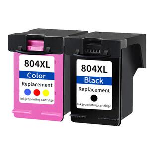 适用惠普804XL墨盒6220 6222 6230 6232 6234可加墨HP6252 6255 6258打印机7120 7130 7132黑彩色墨水盒
