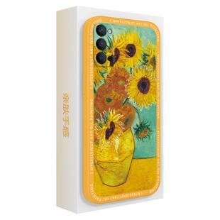 梵高油画适用oppoReno4手机壳Reno4se/4pro5G新款oppo硅胶opρo套por向日葵0pp0opp0pporeno45g星空女男外壳