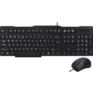 力胜 KB-2202 有线键鼠套装送鼠标垫USB/PS2台式机专用办公单键盘