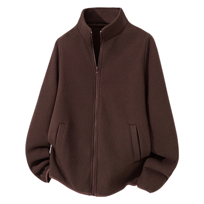 都市丽人加绒外套女2025新款摇粒