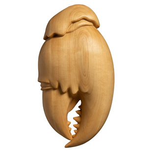 黄杨木雕螃蟹钳子挂件文玩手把件男士随身盘玩物件工艺品手中有钱