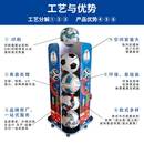 1文具书店雪弗板货架造型展示架可以移动体育赛事球类专供旋转