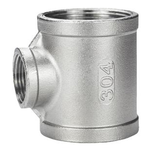 304不锈钢变径三通异径三通内丝三通1寸变4分6分水暖配件中小三通