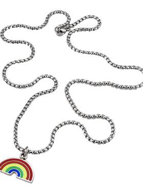 barcode原宿个性彩虹甜酷项链