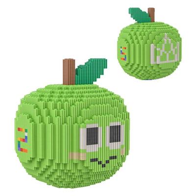 想拼星球五月天一颗苹果积木