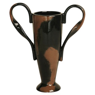 梵其法式中古风双耳陶瓷花瓶摆件样板间客厅玄关卧室水培插花花器