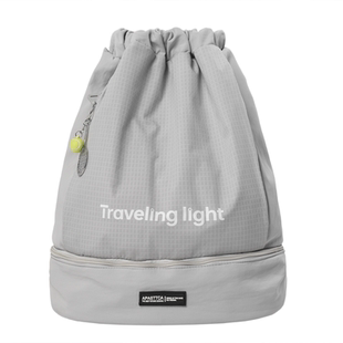 游泳健身收纳包大容量抽绳束口双肩旅行包干湿分离独立鞋仓瑜伽包