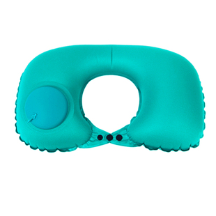 长途旅行按压式充气U型枕便携吹气靠枕颈椎护颈枕夏季清凉枕头