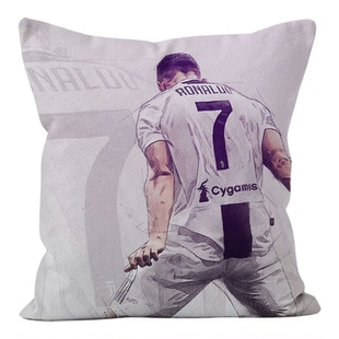 C罗周边抱枕客厅沙发靠背枕头卧室床头靠枕礼物来图定制车载靠垫