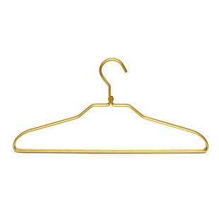 无印无痕铝制衣架 加厚宽肩金属晾挂晒铝合金晾衣挂撑男士家用5个