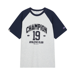 Champion情侣款插肩袖印花T恤