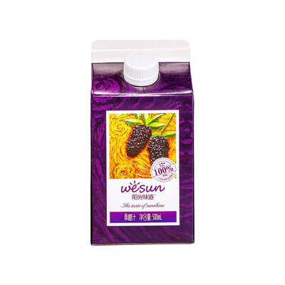 阳光味道桑椹汁500mL100%桑果汁