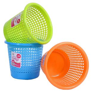 加厚塑料纸篓家用无盖大号办公室卧室厨房垃圾桶迷你办公桌废纸桶