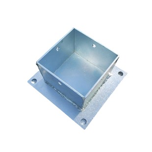 全包铁镀锌不锈钢方管加固型防腐木葡萄架立柱脚套柱子底座预埋件