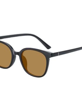 韩版潮黑框墨镜女圆脸显瘦