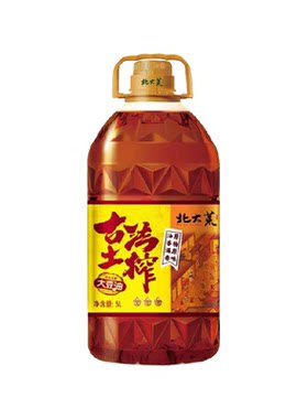 北大荒古法土榨非转基因大豆油5L