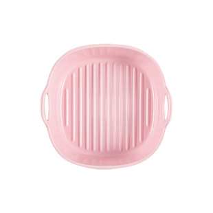 空气炸锅专用陶瓷碗微波炉专用烤碗烤盘双耳水果蔬菜沙拉碗烘焙碗