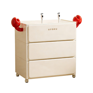 收纳柜多层抽屉式客厅可移动免安装床头五斗储物置物架塑料收纳箱