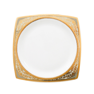 欧式上档次骨瓷四方天元盘意面盘大号西餐牛排盘浅盘家用凉菜平盘