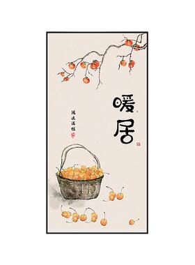 玄关装饰画客厅入门现代轻奢风3D立体自粘贴画餐厅走廊过道墙壁画