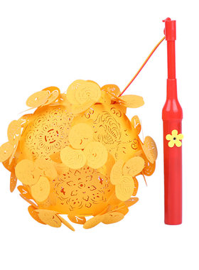 炫彩中华LED纸圆形春节元宵花灯