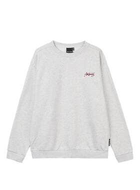 ABLEJEANS男士印花圆领套头卫衣