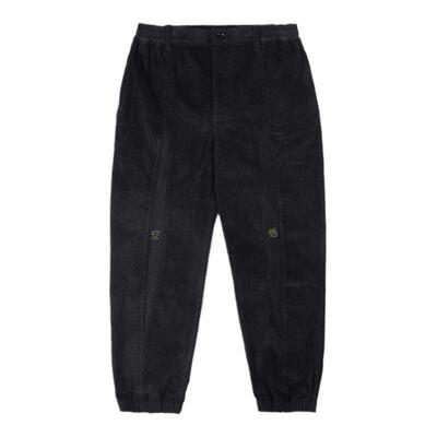 猴头刺绣灯芯绒休闲束脚裤