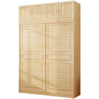 卧室实木松木储物柜儿童衣柜衣橱