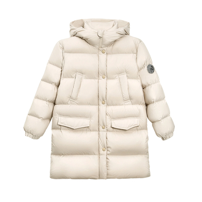 古古家童装冬90白鹅绒长款羽绒服
