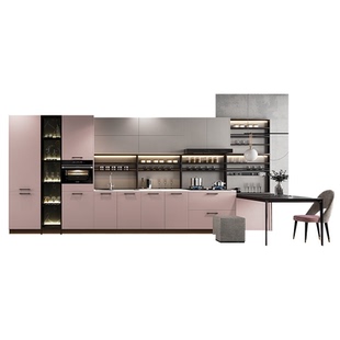 博洛尼现代简约厨房整体橱柜定制进口五金配件厨柜订金真我本色