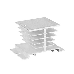 单相固态继电器散热器底座12v24v220v铝材散热片小型散热架三相