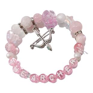 霉霉友谊手链Lover专辑饰品Taylor Swift泰勒粉色手串天使少女