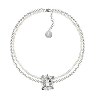 BOONEE重塑系列锆石珍珠双层项链女小众设计感轻奢个性时尚锁骨链