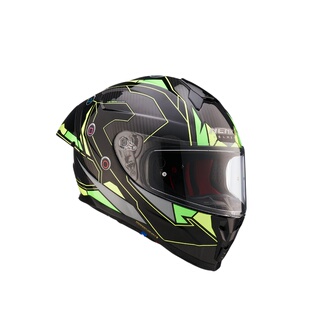 NENKI摩托车碳纤维头盔大尾翼机车全盔男女骑行安全帽四季通用3C