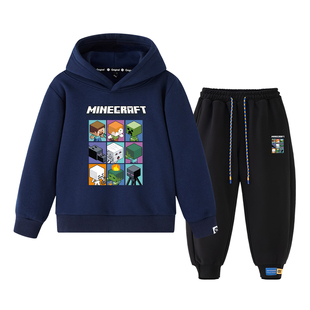 Nyzk我的世界男童套装2026新款洋气时髦炸街帅气儿童女童年服冬装