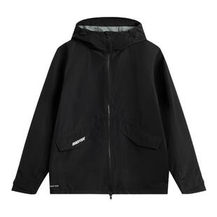 李宁外套男款春秋反伍场下连帽上衣舒适透气跑步休闲百搭运动风衣