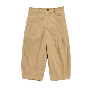 SANI奥莱反季清仓特卖舒适透气休闲裤女26春时尚百搭显瘦中裤