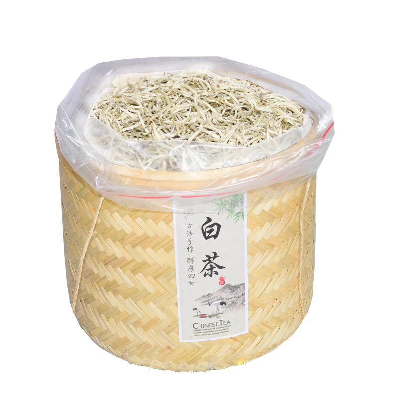云南白茶普洱芽头景谷大白毫银针单芽尖2023年雪芽月光美人礼盒装