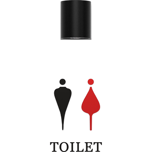 高档男女洗手间标识牌酒店公共卫生间指示牌厕所门牌带灯创意WC亚克力标志牌定制充电感应发光提示牌轻奢时尚