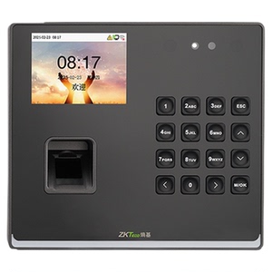 ZKTECO熵基BK300F飞书FS智能指纹人脸识别考勤门禁员工上班打卡机
