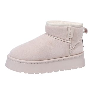 回力官方旗舰店厚底雪地靴女款2025新款冬季防滑鞋子女士保暖棉鞋