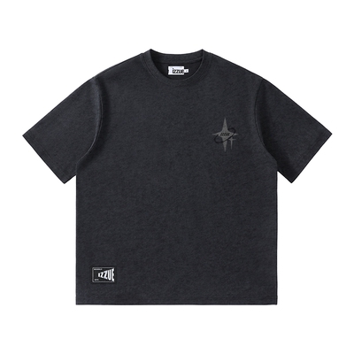 i.tizzue美式潮牌蜡染t恤男款