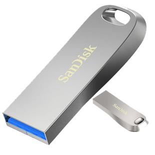 闪迪u盘128g256g64g金属加密手机电脑优盘32g高速USB3.2刻字CZ74