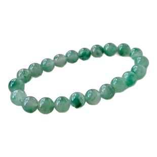 天然冰种独龙玉飘绿花珠串手串男女款玻璃种正品圆珠子手链手饰