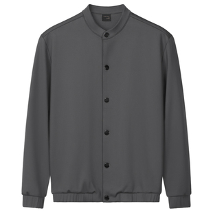 春秋季男士立领夹克休闲商务百搭外套极简风2026男装新款春装上衣