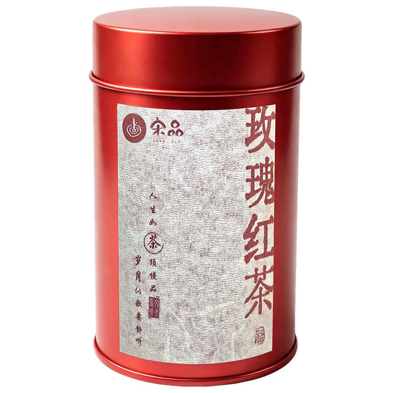 宋品安吉玫瑰红茶50克茶叶云南墨红玫瑰花香浓郁罐装50g