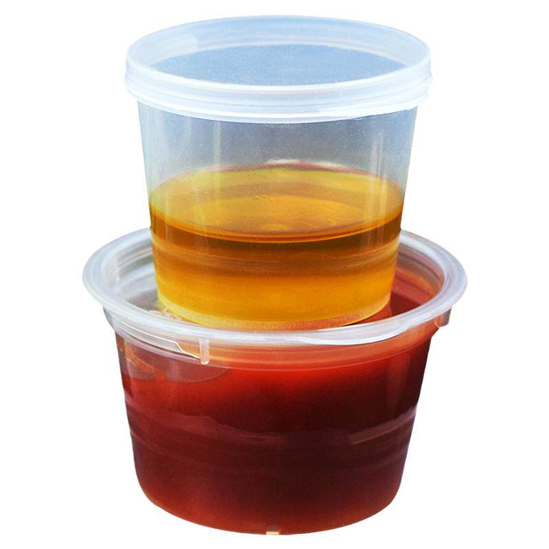 点捷餐具一次性塑料酱料杯子圆形