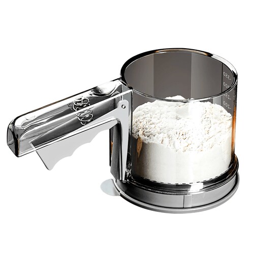 英国半自动面粉筛过筛器手持粉筛烘焙专用蛋糕细漏网糖粉筛子神器