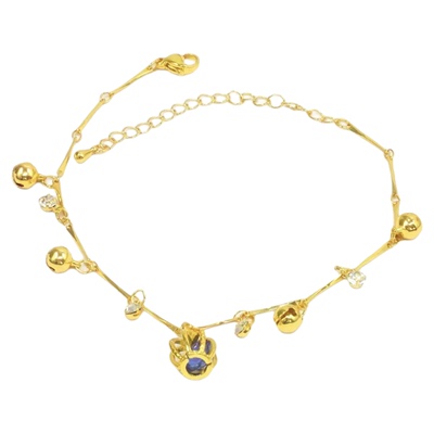 网红新款皇冠铃铛脚链高级感时尚