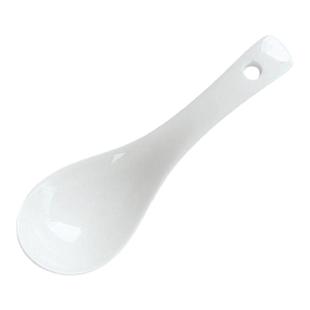 家用陶瓷调羹纯白陶瓷勺子酒店餐厅食堂汤勺质量保证破损包赔